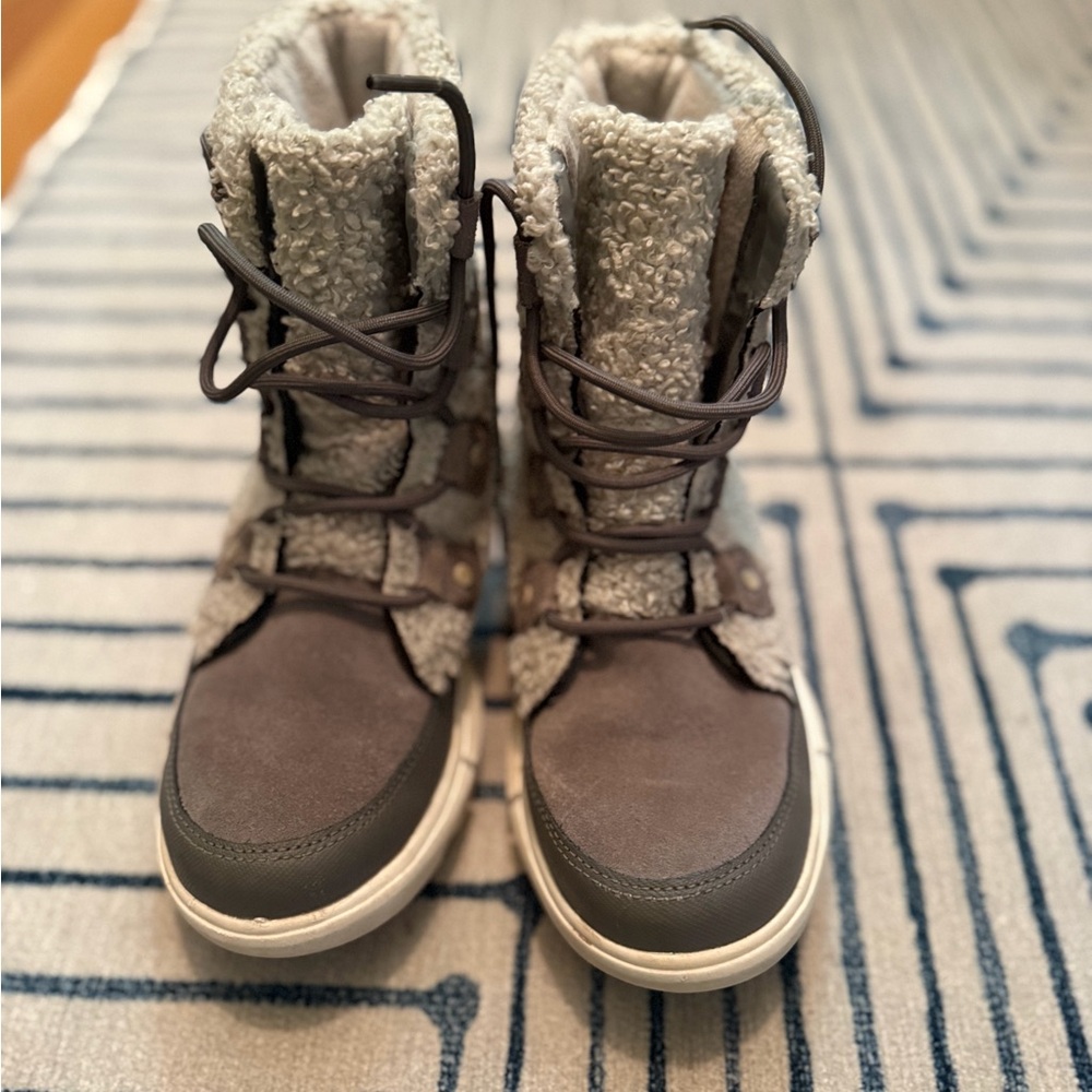 Grey Sorel Winter Boots